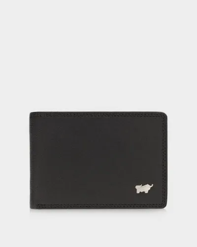 BRAUN BÜFFEL Herren Geldbörse Golf 2.0 - Echtes Leder, kompakt und ideal für Hosen- oder Sakkotaschen, 4 Kartenfächer, Schwarz