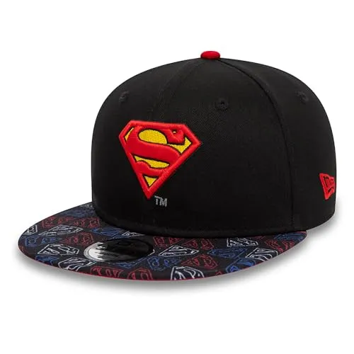New Era Super AOP 950 Superman Kids Cap 60435015, Boy caps, Black, Youth EU