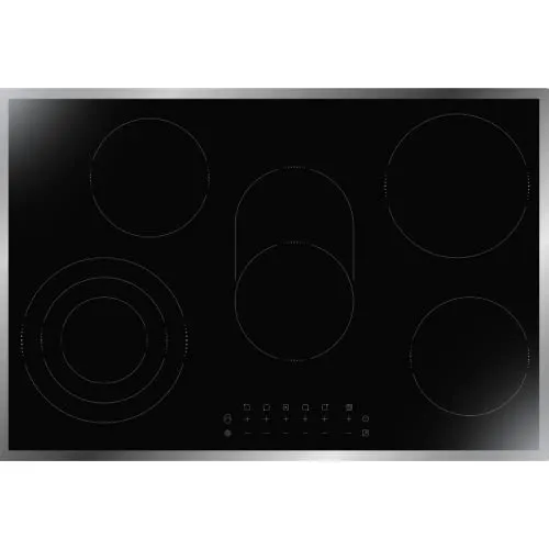 PKM Elektro-Glaskeramik-Kochfeld EB-C5-3KBTC | 77cm | Autarkes Kochfeld mit 5 Kochzonen - Kochfelder mit elegantem Design und Touch Control für einfache Bedienung. 5 Kochzonen und Timer-Funktion bieten Flexibilität und Energieeffizienz in der Küche.