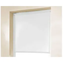Seitenzugrollo Thermo Klemmfix-Rollo, K-HOME, verdunkelnd, ohne Bohren, Klemmfix, 1 Stück weiß 60 cm x 150 cm
