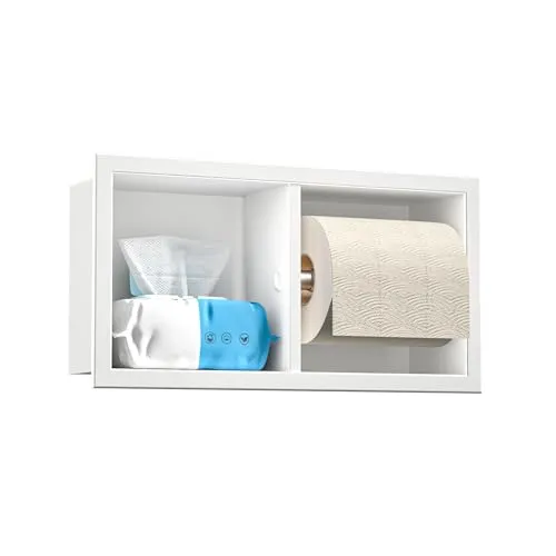 Toilettenpapierhalter Weiß von Bernkot