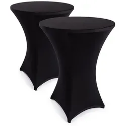 Blumtal Stehtischhusse Stretchbezug in schwarz von Blumtal