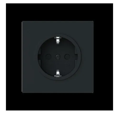 Busch-Jaeger Steckdosen Schwarz von Busch-Jaeger SCHUKO Steckdosen Abdeckung