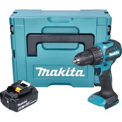 Makita DHP 490 G1J Akku Schlagbohrschrauber 18 V - Leistungsstark und vielseitig - Akkuschrauber mit 65 Nm Drehmoment, Brushless-Motor und integriertem LED-Licht für optimale Sicht. Ideal für präzise Schraub- und Bohrarbeiten, auch unter schwierigen Bedingungen.