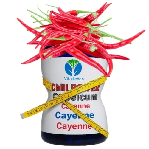 Red Chili Fat-BURNER CAPSAICIN 120 Kapseln BAUCH BEINE PO 