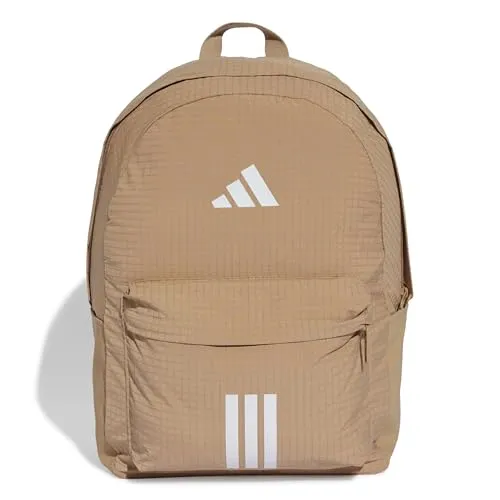 adidas Unisex ESSENTIALS 3 STRIPES BACKPACK BACK TO SCHOOL 2, warm sandstone/white, One size