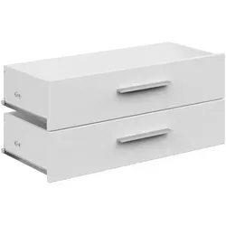 Voleo Schubkasteneinsatz, Weiß Hochglanz, Holzwerkstoff, 2 Schublade(n) Schubladen, 75.5x34.5x36.6 cm, FSC Mix, Soft-Close,Soft-Close, Arbeitszimmer, Bürozubehör