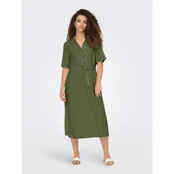 JDY Blusenkleid JDYSAY 2/4 MIDI SHIRT DRESS WVN NOOS - Blusenkleider für stilvolle Auftritte: Das kühlende JDY Blusenkleid bietet ein angenehmes Tragegefühl und vielseitige Kombinationsmöglichkeiten für jeden Anlass.