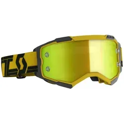 Scott Fury Chrome Motocross Brille, schwarz-gelb