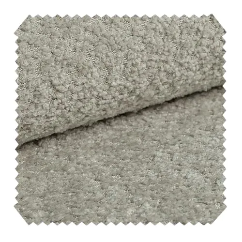 novely® CORIO Luxus Bouclé-Möbelstoff mit 3D-Struktur, UV-beständiger Polsterstoff, Meterware 1lfm | Farbe: 85 Graubeige