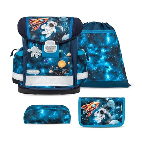 Belmil Classy Schulranzen Set 4 - teilig (403-13/AG/S) (Infinity Space)