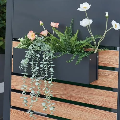 [en.casa] Blumenkasten Achtkarspelen 50x12x15cm