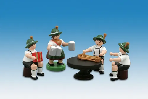 Ganzjahresfiguren Musikantenstamit Mützetisch Höhe ca 7cm NEU Frühlingsfigur