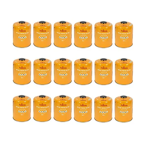 FUMOSA 18x Gaskartusche für Q100/1000-Serien, Performer & Go Anywhere, 450g