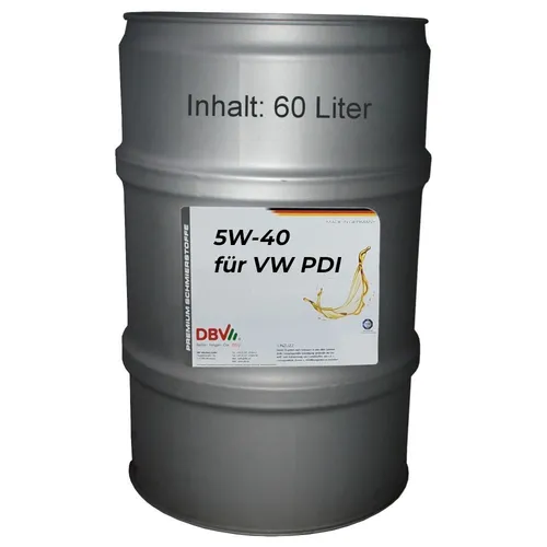 DBV 5W/40 synthetisch Motoröl für VW PDI