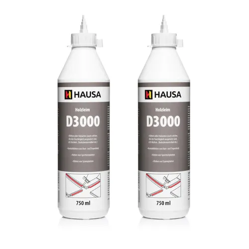 Holzleim Wasserfest Weißleim D3 Leim lösemittelfrei Holzkleber basteln 750ml 2 x