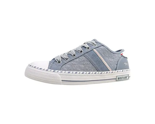 Mustang Shoes Schnürschuh 41 EU – Jeansfarbe - Stylischer Schnürschuh in Größe 41 mit robustem Textil-Obermaterial. Ideal für den Alltag, bietet ein bequemes Tragegefühl und eine langlebige TPU-Laufsohle.