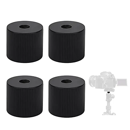 4Pcs Kamera Konverter Schraube Stativmutter 1/4 Zoll Gewinde Kamera Stativgewinde Adapter,Stativ Adapter 1/4 Stativ doppelschraube für Kamera Stativ Licht Standplatz Monopad