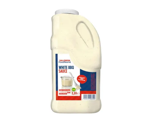 SALOMON FOODWORLD Saucen, Salomon White BBQ Soße Vegan creamy Grillsoße ungekühlt 2000ml