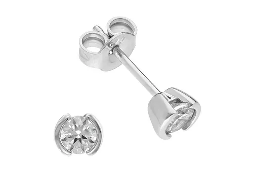 trendor Paar Ohrstecker Damen 925 Silber Zirkonia