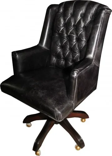 Produktbild Casa Padrino Luxus Echtleder Chefsessel