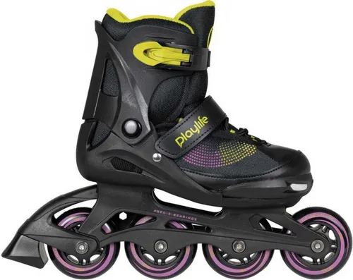 Playlife Inlineskates Joker gelb|schwarz 37/40 - Inliner für Einsteiger und Fortgeschrittene, größenverstellbar mit stabilisierender Schaftmanschette, ideal für Kinder ab 5 Jahren und maximalem Benutzergewicht von 60 kg.