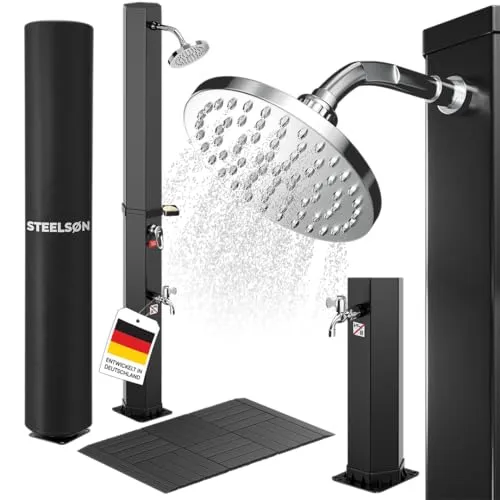 Mobile Duschen & Sichtschutz Schwarz von STEELSØN