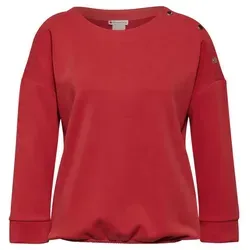 STREET ONE Damen A321943 Shirt im Silk Look, Mandarin Red, Größe 38 - T-Shirt für Damen mit seidigem Glanz, ideal für elegante Anlässe, und einem bequemen Materialmix mit Stretchanteil.