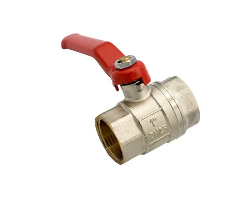 Messing Kugelhahn 1 Zoll DN25 - Zuverlässiges Absperrventil für Flüssigkeiten - Der Messing Kugelhahn 1 Zoll DN25 ist ideal für die Verwendung in Sanitär-, Heizungs- und Klimaanlagen. Mit robustem Aluminium-Hebel und hoher Dichtigkeit garantiert er zuverlässige Kontrolle von Medienflüssen.