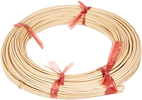 Rayher Hobby 6502600 Peddigrohr, natur, 1A Rotbandqualität, 2,6 mm ø, Nr. 6, Rolle 125 g (ca. 40 m), Flechtrohr, Flechtmaterial, Beige