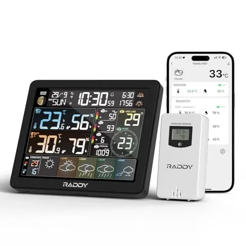 Produktbild Raddy N80 Smart Wi-Fi Wetterstation