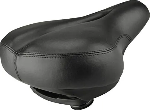 FISCHER Unisex Super Soft Tourensattel, schwarz, Einheitsgröße - Fahrradsattel mit spezieller Touren-Sattelform, bietet optimale Druckentlastung und Federungskomfort für lange Fahrten, ideal für komfortables Radfahren.