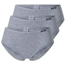 Yenita® Slip Modern-Collection (3-St) in weicher Baumwoll-Stretchqualität grau|schwarz XL