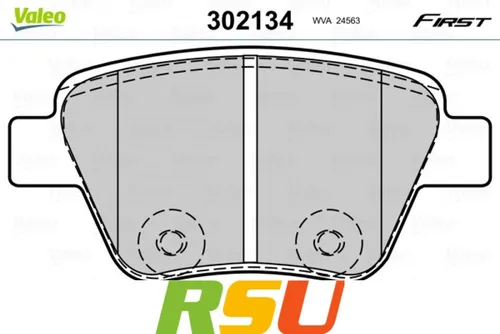 Valeo Bremsbelagsatz, Scheibenbremse FIRST 302134