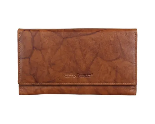 Greenburry Geldbörse Basic Damen Langbörse RFID Leder Geldbörse Portmonee 1882