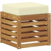 vidaXL Outdoor Hocker Bank Massivholz Akazie Natur 900676