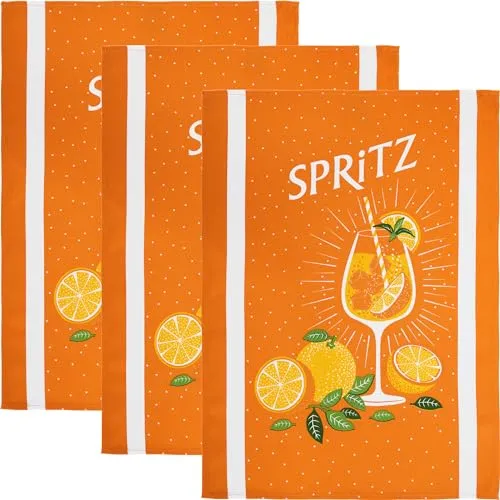 Geschirrtücher Orange von Erwin Müller