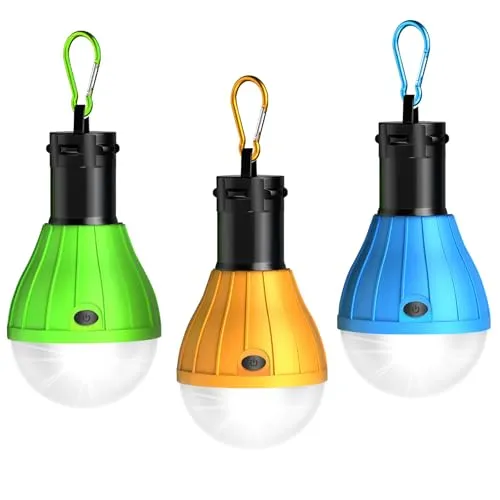 Camping Zubehör, Winzwon Campinglampe, Zeltlampe, Notfallleuchte LED Camping Laterne Batteriebetrieben, Geschenke für Kinder, Glühbirne Notlicht für Camping Angeln Stromausfall Notfall Hurricane
