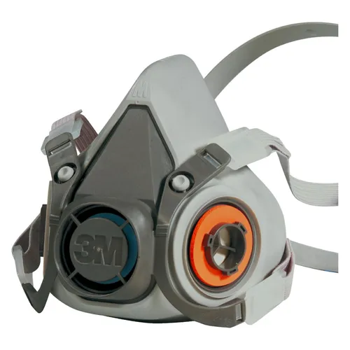 3M Halbmaskenkörper, Serie 6000 M - Halbmaske der Serie 6000 mit leichtem, anpassungsfähigem Maskenkörper für ermüdungsfreies Arbeiten. Hohe Wirtschaftlichkeit und einfache Handhabung durch Bajonette-Klick-System.