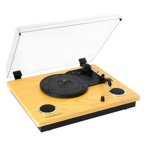 MADISON NOSTALGIE PLATTENSPIELER LAUTSPRECHER USB SD BLUETOOTH PARTY DISCO BÜHNE