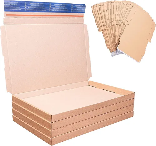 Großbriefkarton 230x160x20mm Faltschachtel Karton selbstklebend Aufreißfaden 200