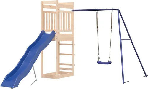 vidaXL Spielturm aus massivem Kiefernholz