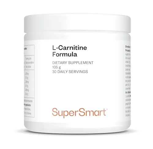 L-Carnitin Formel – Vegan & Glutenfrei – 150 g Pulver von SuperSmart