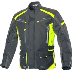 Büse Torino II Motorrad Textiljacke, schwarz/neon-gelb, 5XL - 5XL