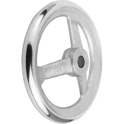 Handrad Ø 200 - Passbohrung 18H7, Form A, Aluminium - Sonstige Elektroinstallationsartikel, leicht und robust aus Aluminium für präzise Anwendungen ohne Griff.