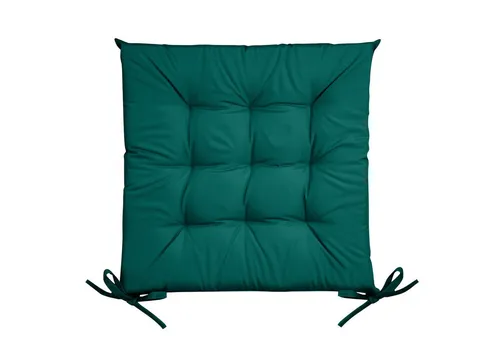 Eurofirany Stuhlkissen Wasserfeste Gartenkissen Gesteppte Punkte Einfarbig Gemustert 40x40 cm, Wasserdichte Sitzkissen Outdoor Kissen mit Schnürsenkeln