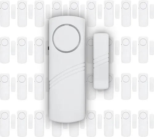 Tür- und Fensteralarm mit 90dB Sirene - Alarmanlagen für effektiven Einbruchschutz, einfache Montage ohne Beschädigungen, sofort einsatzbereit für Tür- und Fensterrahmen.