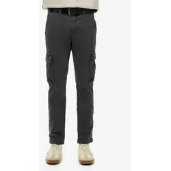 Superdry Cargohose Core Cargo Pant schwarz 31 - Wanderhose aus 97% Baumwolle und 3% Elasthan, elastisch und pflegeleicht, perfekt für Outdoor-Aktivitäten mit praktischen Cargotaschen.
