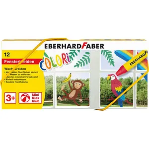 EBERHARD FABER COLORI Wachsmalkreiden farbsortiert, 12 St.