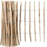 GartenLand Juist Haselnuss-Rollzaun 90x500 cm – Flexibel & Langlebig - Der Haselnuss-Rollzaun 90×500 cm bietet eine rustikale Abgrenzung für Gärten, Beete und Wege. Aus stabilen, naturbelassenen Haselnussruten gefertigt, überzeugt er durch hohe Flexibilität und einfache Montage.